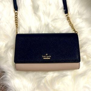 Kate Spade- Navy/Tan Crossbody